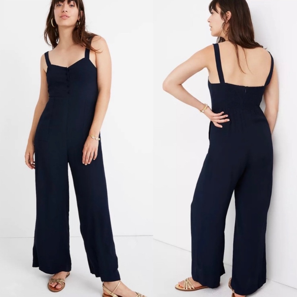 Madewell Navy Romper / Jumpsuit With Pockets